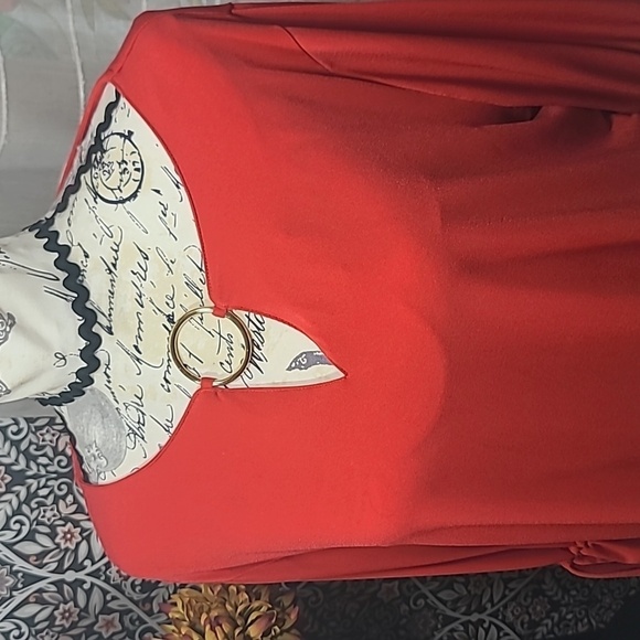 Ellen Tracy tie cuff party ready blouse - Picture 2 of 8